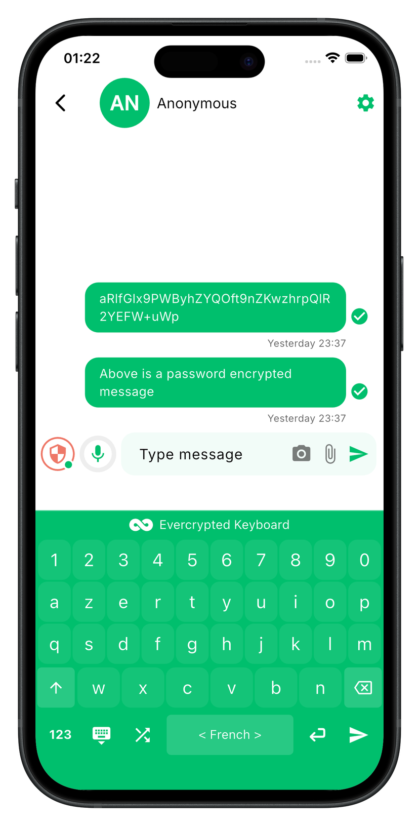 Password Feature Screenshot